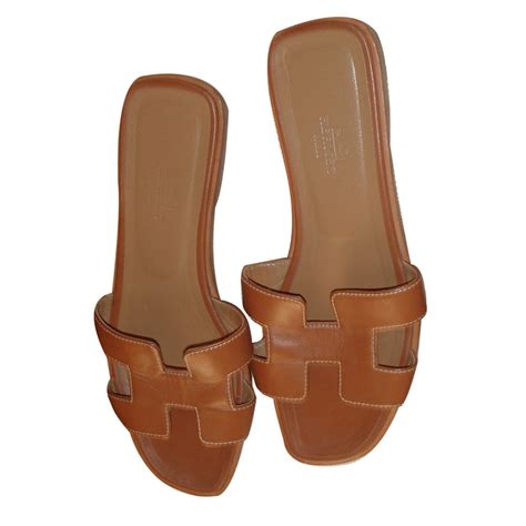 sandali oran hermès marroni|hermes oran sandals size guide.